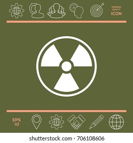 Ionizing radiation icon