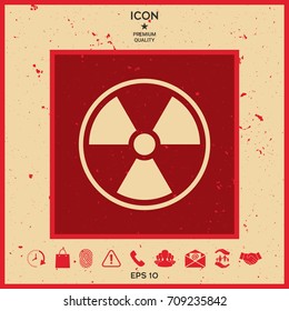 Ionizing radiation icon