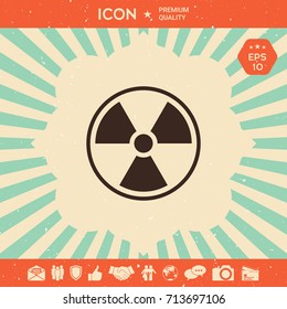 Ionizing radiation icon