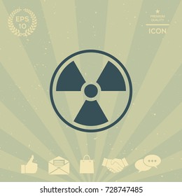 Ionizing radiation icon
