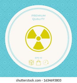 Ionizing radiation icon. Graphic elements for your design