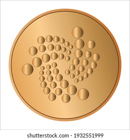 Ilustración del vector criptodivisa de moneda IOS