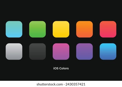 ios colors for apple icon and mac design