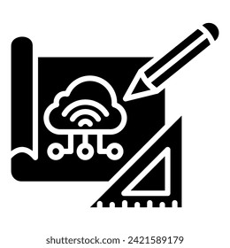 IoT-Architektur-Symbol, Vektorgrafik