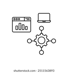 Ícone de vetor de Conectividade IoT pronto para usar ilustração de vetor