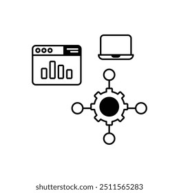 Ícone de vetor de Conectividade IoT pronto para usar ilustração de vetor