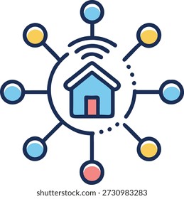 IoT Devices Icons Set for Internet of Things, Smart Home, Connected Devices, Automation and Modern Technology Design
