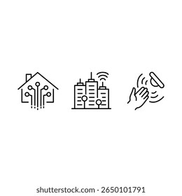 IOT Devices Vector Line Icon