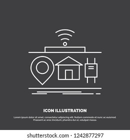 IOT, gadgets, internet, of, things Icon. Line vector symbol for UI and UX, website or mobile application