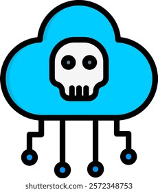 Iot Hacks Icon Lineal Color Vector Illustration