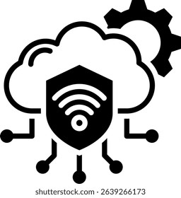 Iot Icon Mixed Vector Illustration