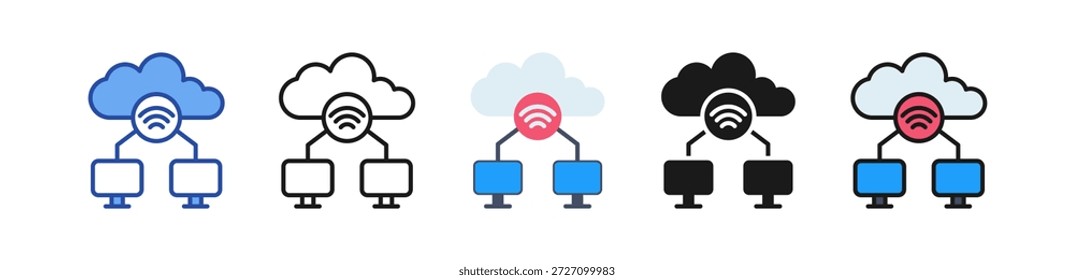 Icono de Iot Ilustración de estilo múltiple