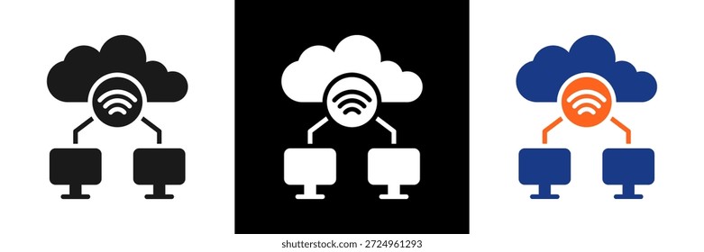 Iot Icon Set Glyph Vetor Illustration (Ilustração de vetor de glifos de conjuntos de ícones)