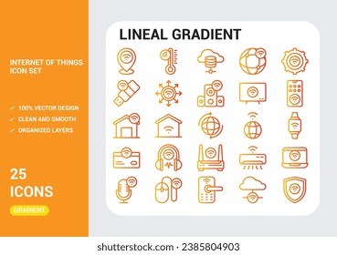Iconos IOT con vectores libres de fondo blanco