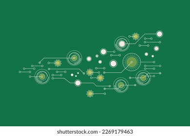 IoT, Internet ofThing element. Suitable for Industry 4.0 design