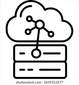 Iot Outline Icon Vector Illustration