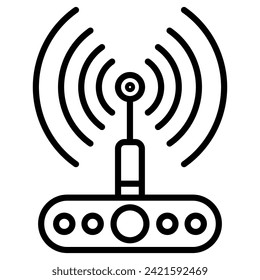 IoT Sensors icon line vector illustration