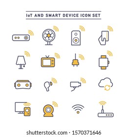 IoT AND SMART DEVICE ICON SET