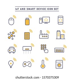 IoT AND SMART DEVICE ICON SET