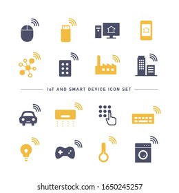 IoT AND SMART DEVICE ICON SET