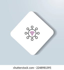 IoT Solutions icon vector design