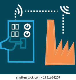 iot is used in industry to control  the    machines and operation time 