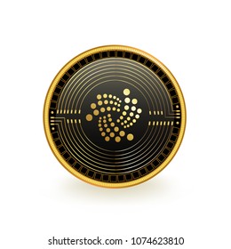 Iota Cryptocurrency Coin Isolated