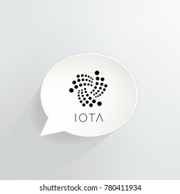 Iota Cryptocurrency Speech Bubble
