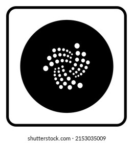 IOTA icon sign - Cryptocurrency logo  - Blockchain - MIOTA