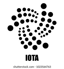 Iota icon. Simple illustration of iota vector icon for web