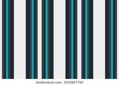 Iotif vector textile seamless, contemporary stripe vertical fabric. S-shirt texture background lines pattern in dark and white colors palette.