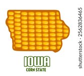 Iowa Corn State Design Perfect for Print, Apparel, etc