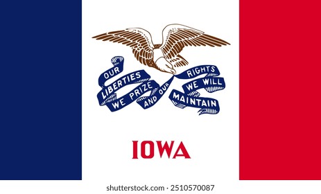 Bandeira de Iowa, Bandeira de Iowa