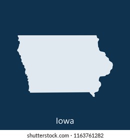 Iowa map vector