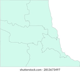 Iowa State Clayton County vector Census Tract polygon based on Tiger 2020 Census Data