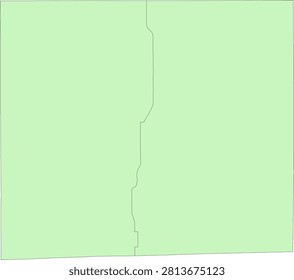 Iowa State Davis County vector Census Tract polygon based on Tiger 2020 Census Data
