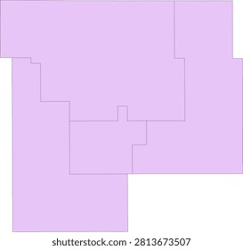 Iowa State Grundy County vector Census Tract polygon based on Tiger 2020 Census Data