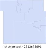 Iowa State Hardin County vector Census Tract polygon based on Tiger 2020 Census Data