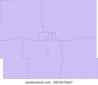 Iowa State Jasper County vector Census Tract polygon based on Tiger 2020 Census Data
