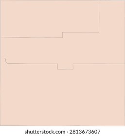 Iowa State Pocahontas County vector Census Tract polygon based on Tiger 2020 Census Data