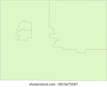 Iowa State Union County vector Census Tract polygon based on Tiger 2020 Census Data