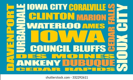 iowa usa state cities list, travel guide background