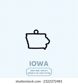 Iowa in your heart, Indiana on your pendant. Our laser-cut metal template captures the essence of Iowa's beauty. Unleash your creativity and craft a unique accessory that speaks volumes.