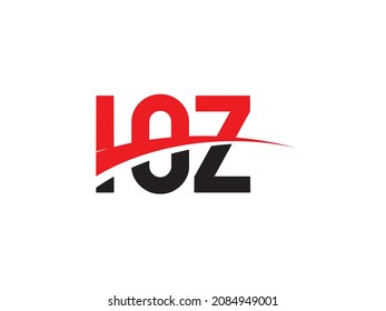 IOZ Letter Initial Logo Design Vektorgrafik