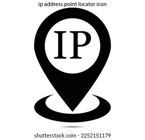 ip address point locator icon vector illustration graphic on background