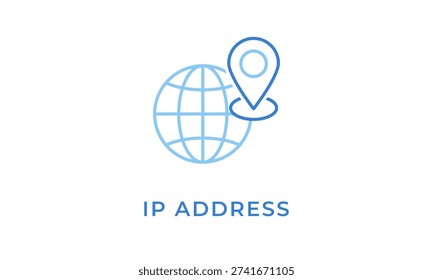 Ip Address vector icon isolated on white background