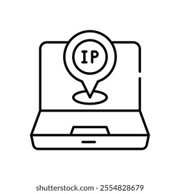 IP Address vector icon stock illustration