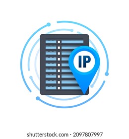 Ip adress, great design for any purposes. Arrow vector icon. Cursor icon.