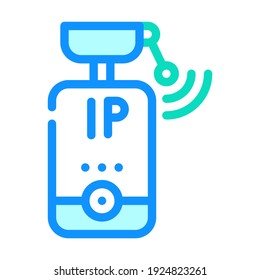 ip camera color icon vector. ip camera sign. isolated symbol illustration