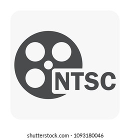 Ip camera and equipment icon on white.